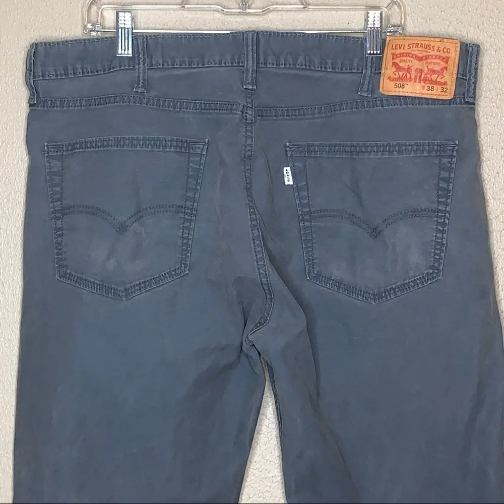 Levi's Men's 508 Faded Gray Taper Leg Lightweight Jeans Size 38 X 32